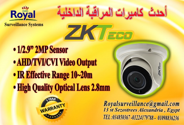 كاميرات - احدث كاميرات مراقبة داخلية  ماركة ZKTECO P_12834sunw1
